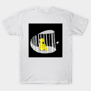 man in a cage T-Shirt